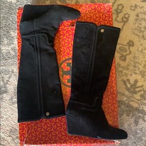 Tory Burch Wedge Suede Boots Sz. 6